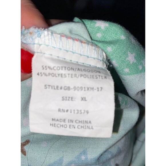 Women's Gabby Brooke Christmas Tree Reindeer Medical Nurse Scrub Top Size XL - Picture 9 of 9